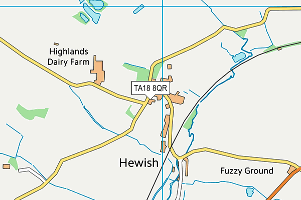 TA18 8QR map - OS VectorMap District (Ordnance Survey)