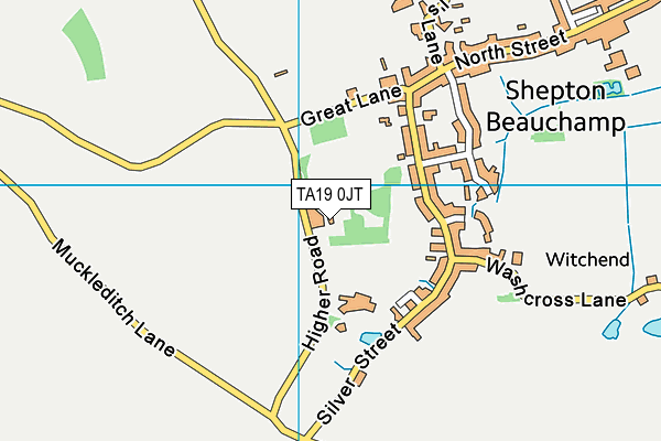 TA19 0JT map - OS VectorMap District (Ordnance Survey) TA19 0JT map - OS VectorMap District (Ordnance Survey)