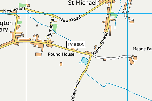 TA19 0QN map - OS VectorMap District (Ordnance Survey) TA19 0QN map - OS VectorMap District (Ordnance Survey)