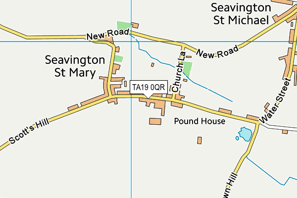 TA19 0QR map - OS VectorMap District (Ordnance Survey) TA19 0QR map - OS VectorMap District (Ordnance Survey)