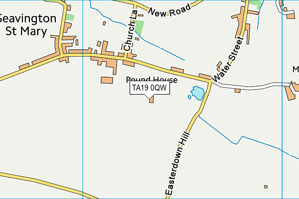 TA19 0QW map - OS VectorMap District (Ordnance Survey) TA19 0QW map - OS VectorMap District (Ordnance Survey)