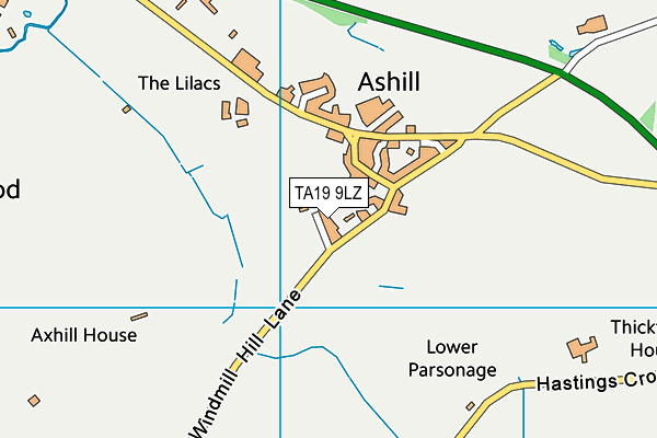 TA19 9LZ map - OS VectorMap District (Ordnance Survey)