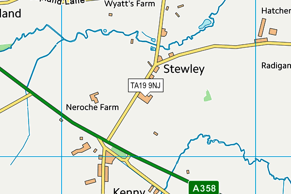 TA19 9NJ map - OS VectorMap District (Ordnance Survey) TA19 9NJ map - OS VectorMap District (Ordnance Survey)