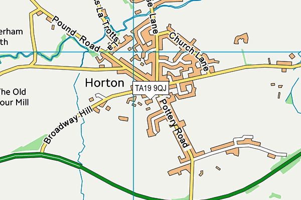 TA19 9QJ map - OS VectorMap District (Ordnance Survey) TA19 9QJ map - OS VectorMap District (Ordnance Survey)