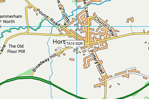 TA19 9QR map - OS VectorMap District (Ordnance Survey) TA19 9QR map - OS VectorMap District (Ordnance Survey)