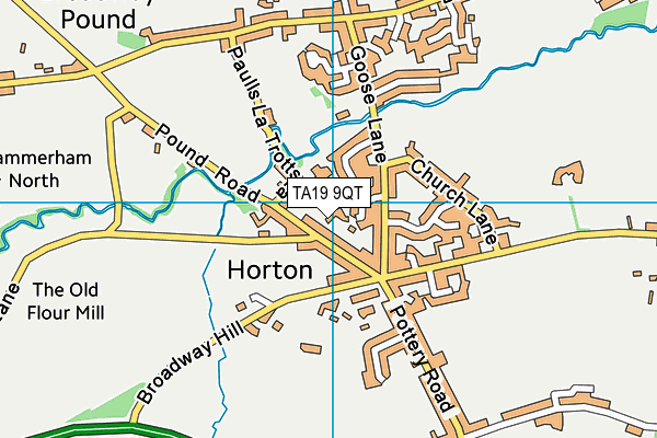 TA19 9QT map - OS VectorMap District (Ordnance Survey) TA19 9QT map - OS VectorMap District (Ordnance Survey)