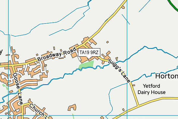 TA19 9RZ map - OS VectorMap District (Ordnance Survey) TA19 9RZ map - OS VectorMap District (Ordnance Survey)