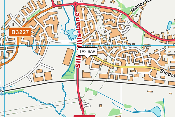 TA2 6AB map - OS VectorMap District (Ordnance Survey) TA2 6AB map - OS VectorMap District (Ordnance Survey)