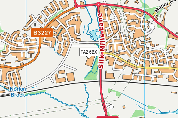 TA2 6BX map - OS VectorMap District (Ordnance Survey) TA2 6BX map - OS VectorMap District (Ordnance Survey)
