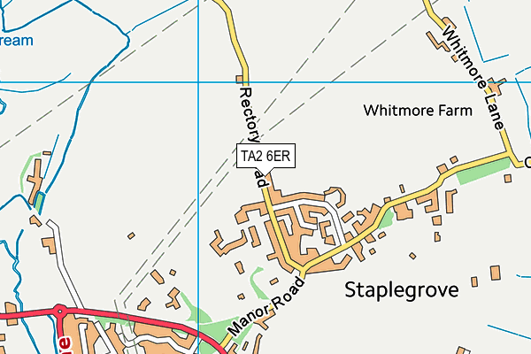 TA2 6ER map - OS VectorMap District (Ordnance Survey) TA2 6ER map - OS VectorMap District (Ordnance Survey)