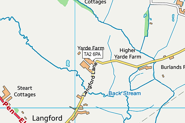TA2 6PA map - OS VectorMap District (Ordnance Survey) TA2 6PA map - OS VectorMap District (Ordnance Survey)