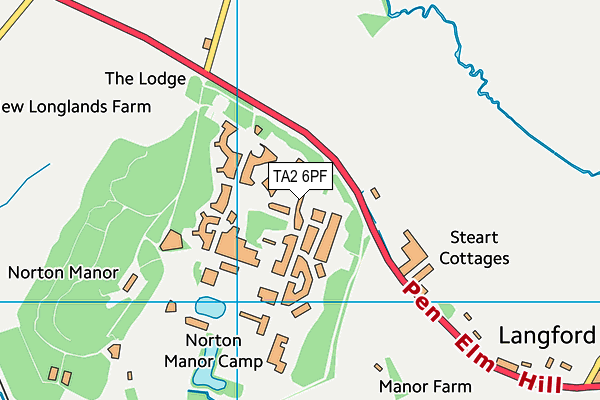 TA2 6PF map - OS VectorMap District (Ordnance Survey) TA2 6PF map - OS VectorMap District (Ordnance Survey)