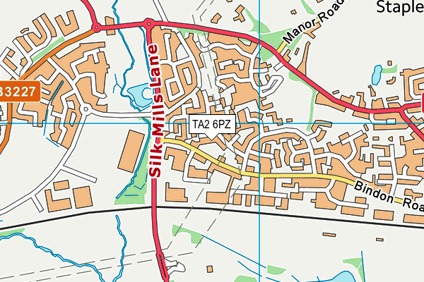 TA2 6PZ map - OS VectorMap District (Ordnance Survey) TA2 6PZ map - OS VectorMap District (Ordnance Survey)