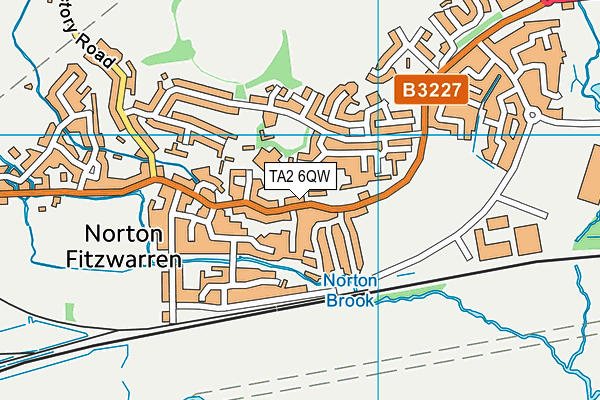 TA2 6QW map - OS VectorMap District (Ordnance Survey) TA2 6QW map - OS VectorMap District (Ordnance Survey)