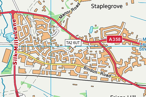 TA2 6UT map - OS VectorMap District (Ordnance Survey) TA2 6UT map - OS VectorMap District (Ordnance Survey)