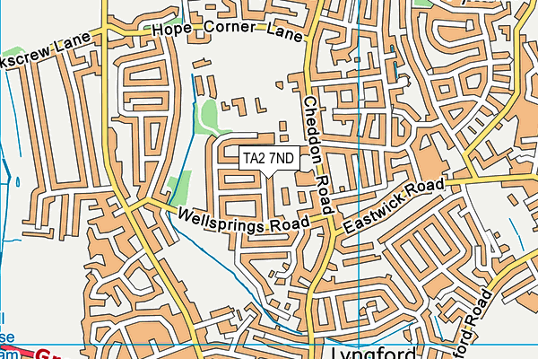TA2 7ND map - OS VectorMap District (Ordnance Survey) TA2 7ND map - OS VectorMap District (Ordnance Survey)