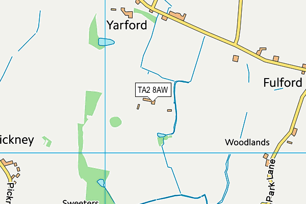 TA2 8AW map - OS VectorMap District (Ordnance Survey) TA2 8AW map - OS VectorMap District (Ordnance Survey)