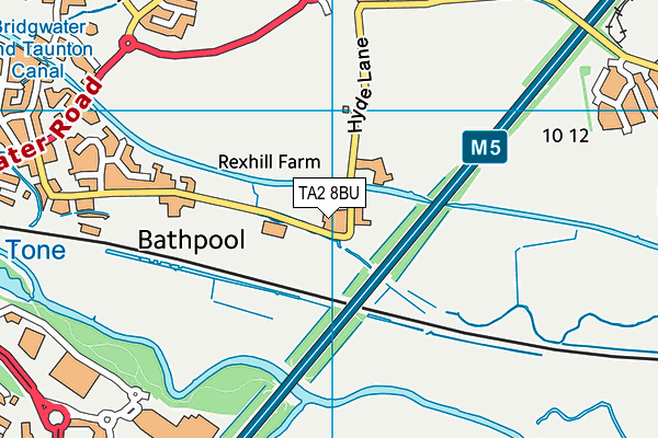 TA2 8BU map - OS VectorMap District (Ordnance Survey) TA2 8BU map - OS VectorMap District (Ordnance Survey)