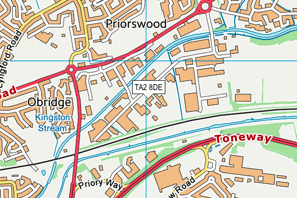 TA2 8DE map - OS VectorMap District (Ordnance Survey) TA2 8DE map - OS VectorMap District (Ordnance Survey)