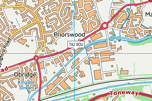 TA2 8DU map - OS VectorMap District (Ordnance Survey) TA2 8DU map - OS VectorMap District (Ordnance Survey)