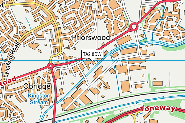 TA2 8DW map - OS VectorMap District (Ordnance Survey) TA2 8DW map - OS VectorMap District (Ordnance Survey)