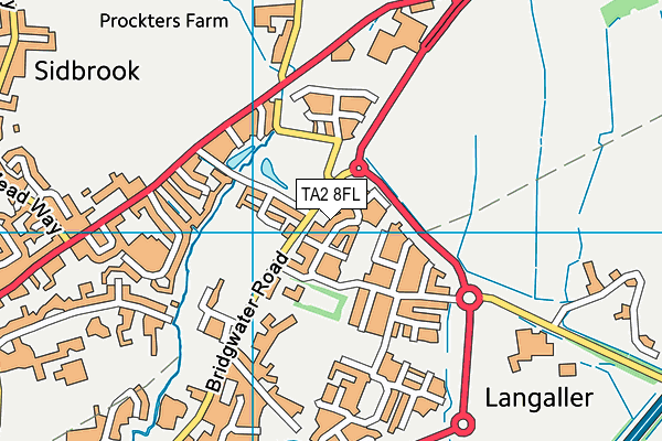 TA2 8FL map - OS VectorMap District (Ordnance Survey) TA2 8FL map - OS VectorMap District (Ordnance Survey)