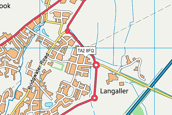 TA2 8FQ map - OS VectorMap District (Ordnance Survey) TA2 8FQ map - OS VectorMap District (Ordnance Survey)