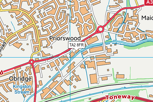 TA2 8FR map - OS VectorMap District (Ordnance Survey) TA2 8FR map - OS VectorMap District (Ordnance Survey)