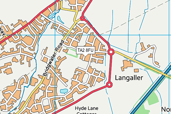 TA2 8FU map - OS VectorMap District (Ordnance Survey) TA2 8FU map - OS VectorMap District (Ordnance Survey)