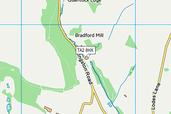 TA2 8HX map - OS VectorMap District (Ordnance Survey) TA2 8HX map - OS VectorMap District (Ordnance Survey)