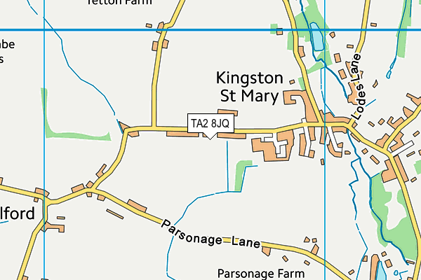 TA2 8JQ map - OS VectorMap District (Ordnance Survey) TA2 8JQ map - OS VectorMap District (Ordnance Survey)