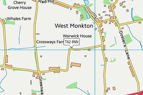 TA2 8NN map - OS VectorMap District (Ordnance Survey) TA2 8NN map - OS VectorMap District (Ordnance Survey)