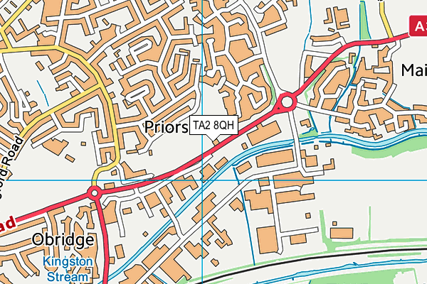 TA2 8QH map - OS VectorMap District (Ordnance Survey) TA2 8QH map - OS VectorMap District (Ordnance Survey)