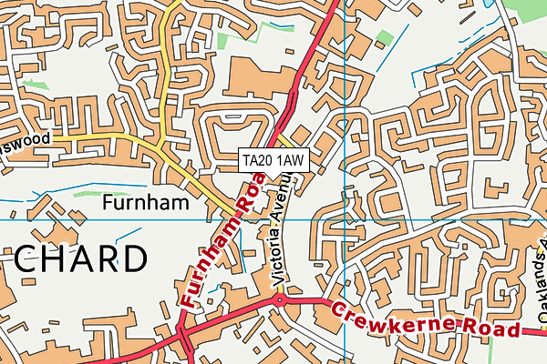 TA20 1AW map - OS VectorMap District (Ordnance Survey) TA20 1AW map - OS VectorMap District (Ordnance Survey)