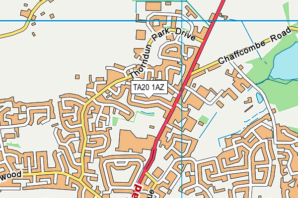 TA20 1AZ map - OS VectorMap District (Ordnance Survey) TA20 1AZ map - OS VectorMap District (Ordnance Survey)