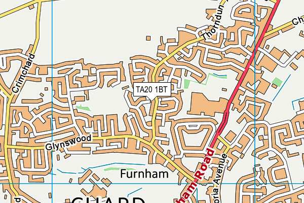 TA20 1BT map - OS VectorMap District (Ordnance Survey) TA20 1BT map - OS VectorMap District (Ordnance Survey)