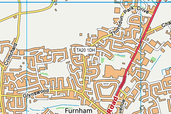 TA20 1DH map - OS VectorMap District (Ordnance Survey) TA20 1DH map - OS VectorMap District (Ordnance Survey)