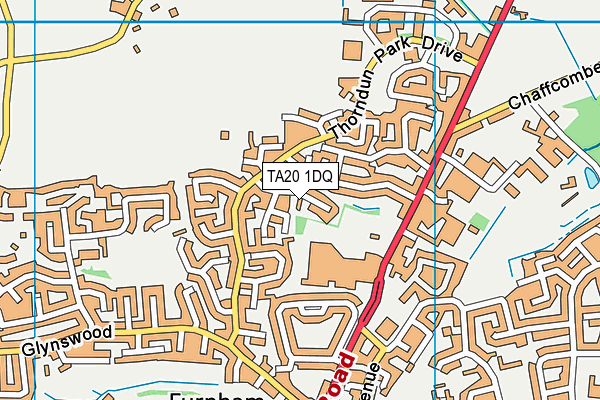 TA20 1DQ map - OS VectorMap District (Ordnance Survey) TA20 1DQ map - OS VectorMap District (Ordnance Survey)