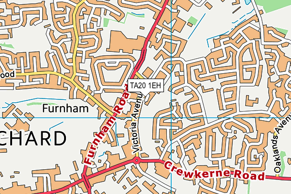 TA20 1EH map - OS VectorMap District (Ordnance Survey) TA20 1EH map - OS VectorMap District (Ordnance Survey)