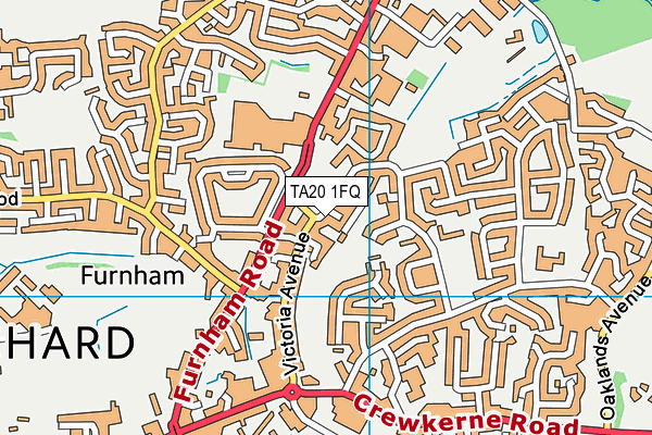 TA20 1FQ map - OS VectorMap District (Ordnance Survey)