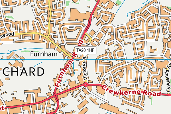TA20 1HF map - OS VectorMap District (Ordnance Survey) TA20 1HF map - OS VectorMap District (Ordnance Survey)