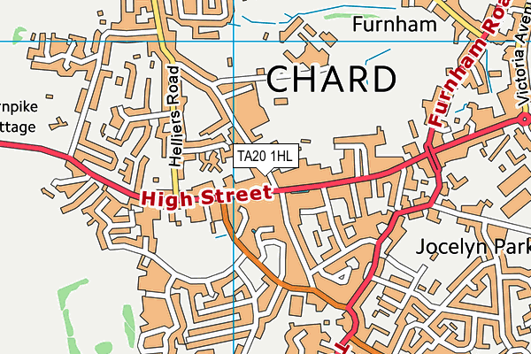 TA20 1HL map - OS VectorMap District (Ordnance Survey) TA20 1HL map - OS VectorMap District (Ordnance Survey)