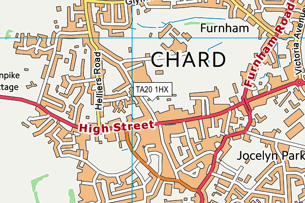 TA20 1HX map - OS VectorMap District (Ordnance Survey)