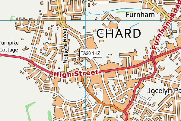 TA20 1HZ map - OS VectorMap District (Ordnance Survey) TA20 1HZ map - OS VectorMap District (Ordnance Survey)