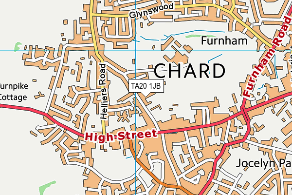 TA20 1JB map - OS VectorMap District (Ordnance Survey) TA20 1JB map - OS VectorMap District (Ordnance Survey)