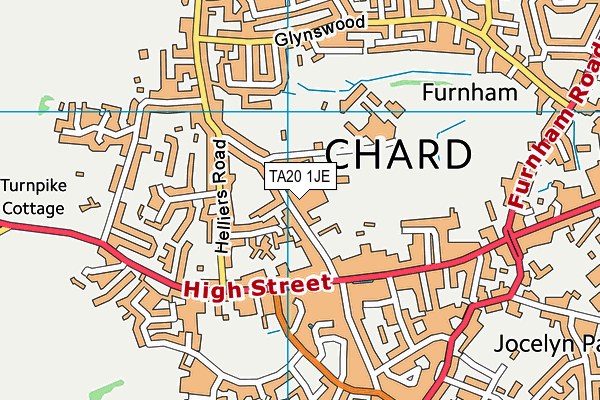 TA20 1JE map - OS VectorMap District (Ordnance Survey)