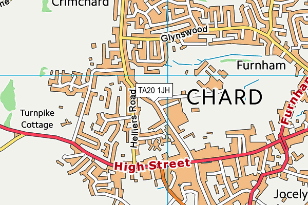 TA20 1JH map - OS VectorMap District (Ordnance Survey)