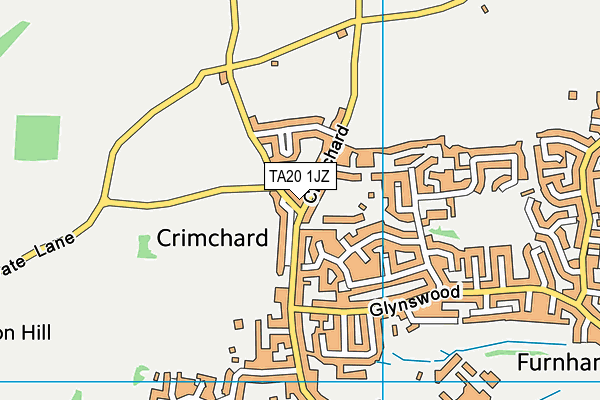 TA20 1JZ map - OS VectorMap District (Ordnance Survey) TA20 1JZ map - OS VectorMap District (Ordnance Survey)