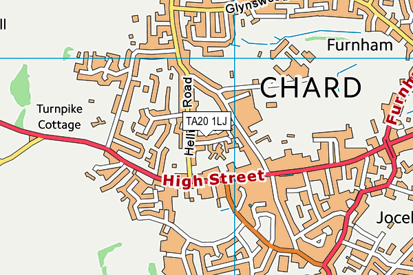 TA20 1LJ map - OS VectorMap District (Ordnance Survey) TA20 1LJ map - OS VectorMap District (Ordnance Survey)