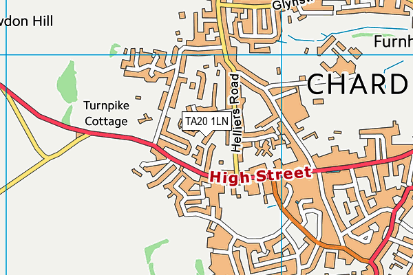 TA20 1LN map - OS VectorMap District (Ordnance Survey) TA20 1LN map - OS VectorMap District (Ordnance Survey)